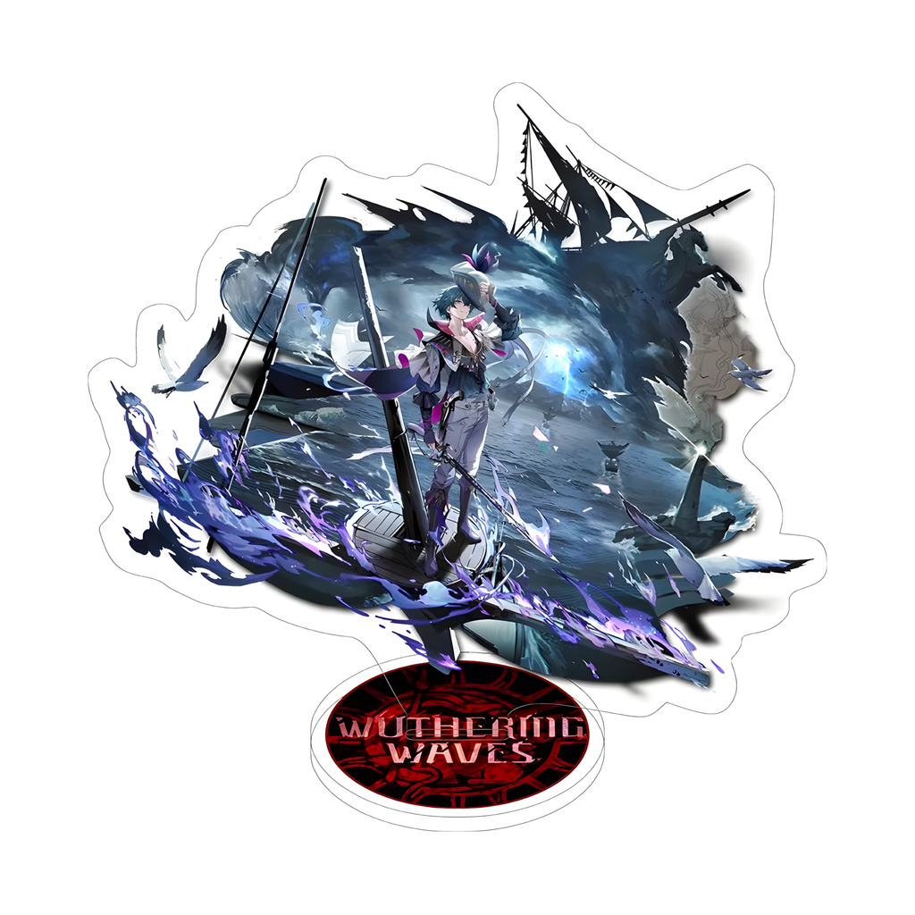 Wuthering Waves Acrylic Stand – Anime Character Display Figure (Augusta / Chisa / Carlotta & More)