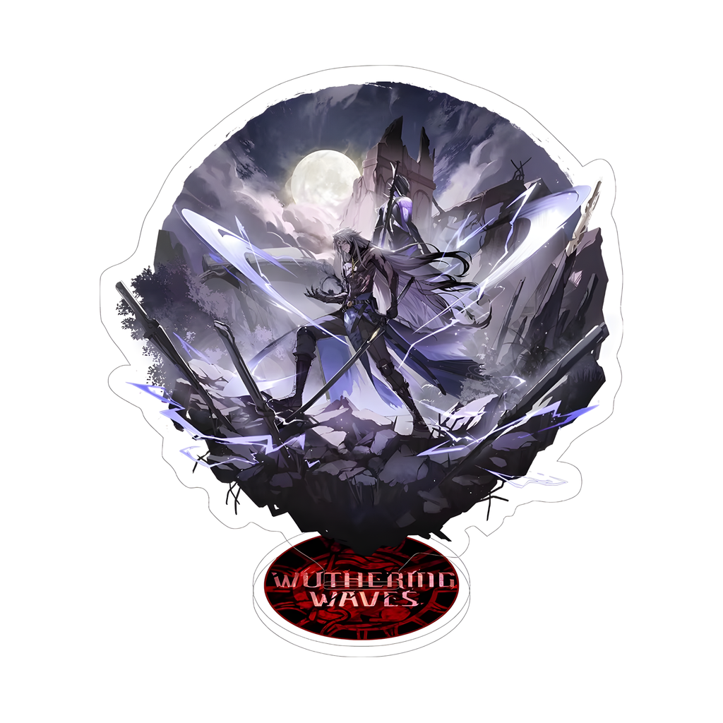 Wuthering Waves Acrylic Stand – Anime Character Display Figure (Augusta / Chisa / Carlotta & More)