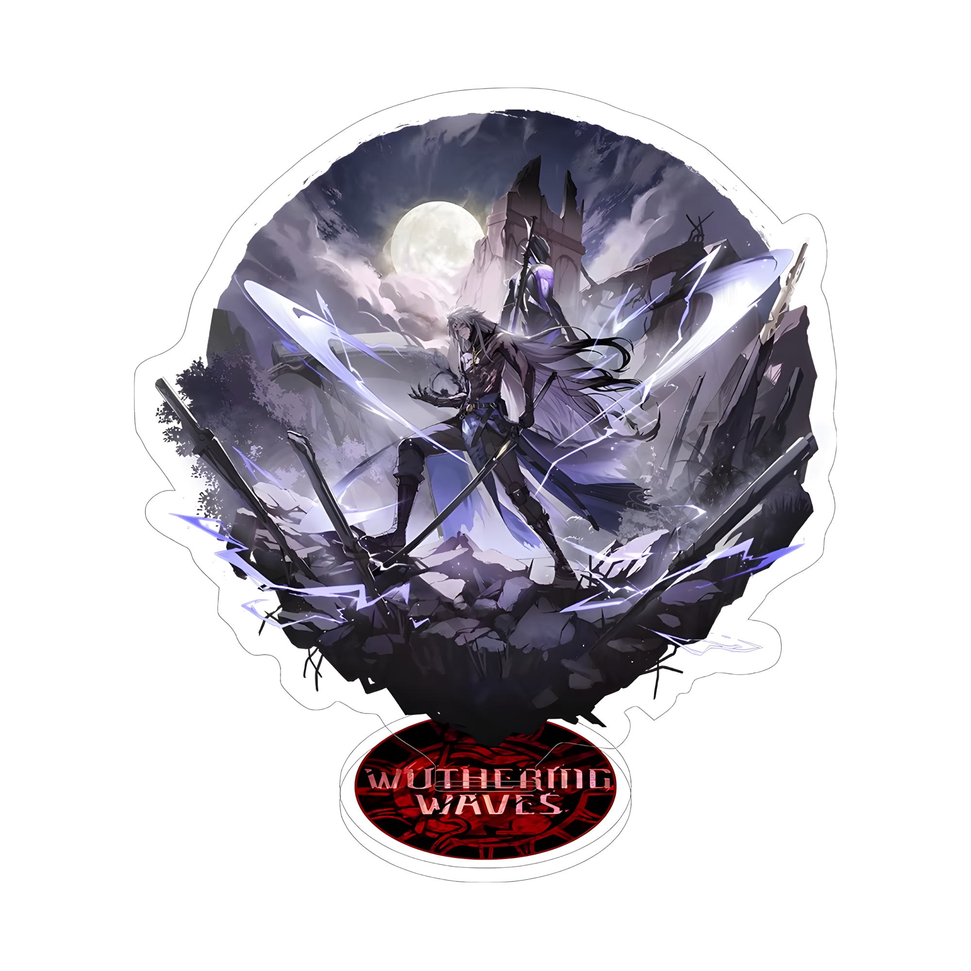 Wuthering Waves Acrylic Stand – Anime Character Display Figure (Augusta / Chisa / Carlotta & More)