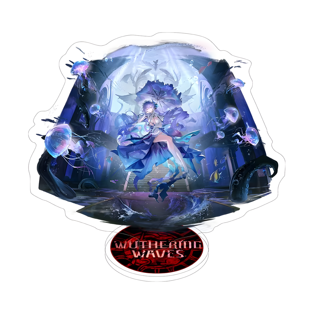 Wuthering Waves Acrylic Stand – Anime Character Display Figure (Augusta / Chisa / Carlotta & More)