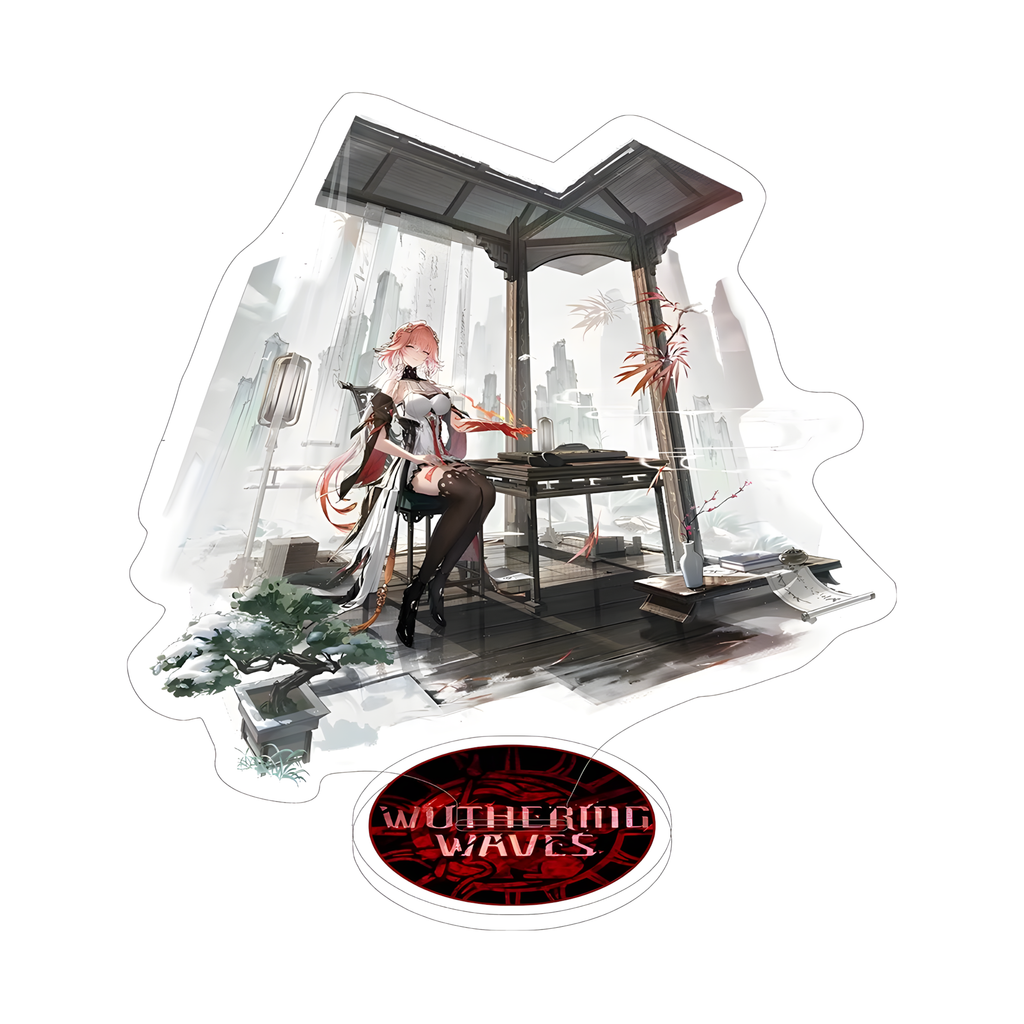 Wuthering Waves Acrylic Stand – Anime Character Display Figure (Augusta / Chisa / Carlotta & More)