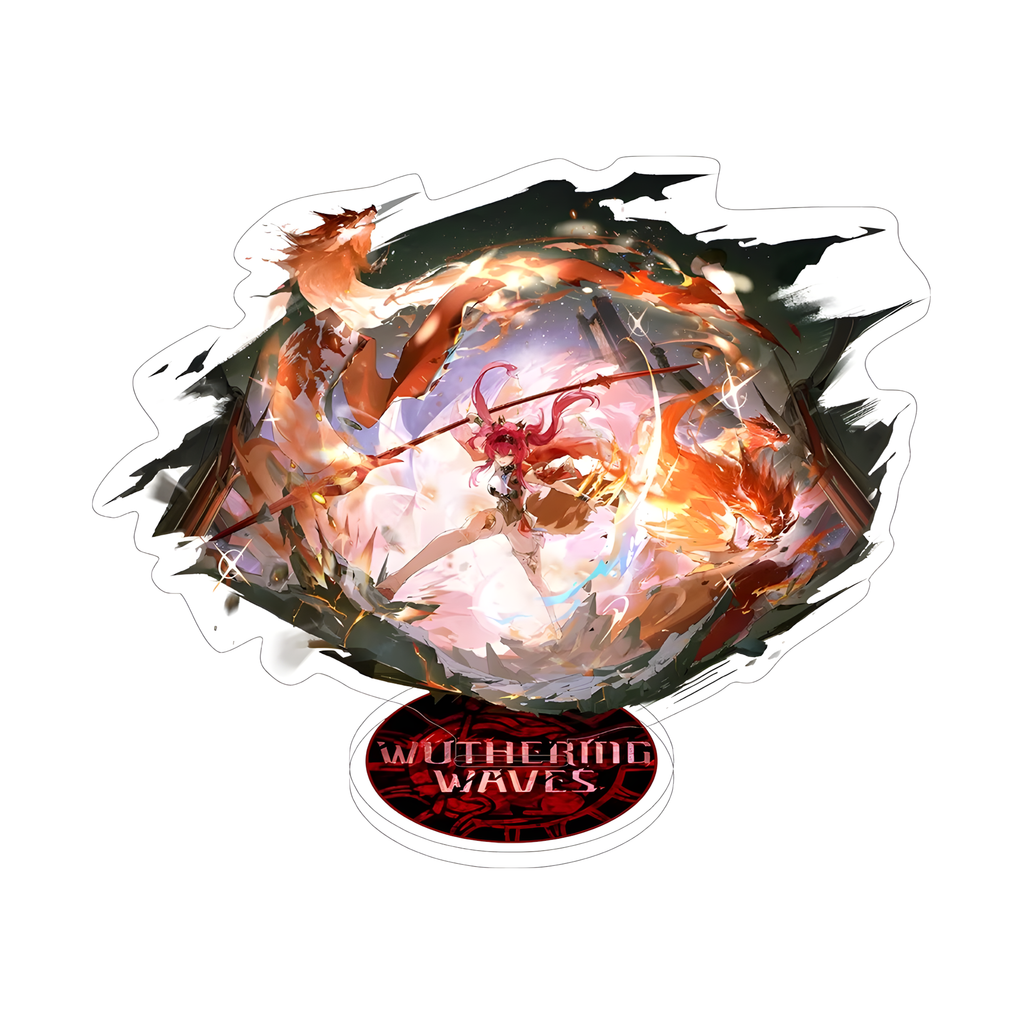 Wuthering Waves Acrylic Stand – Anime Character Display Figure (Augusta / Chisa / Carlotta & More)