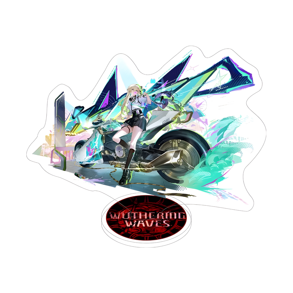 Wuthering Waves Acrylic Stand – Anime Character Display Figure (Augusta / Chisa / Carlotta & More)