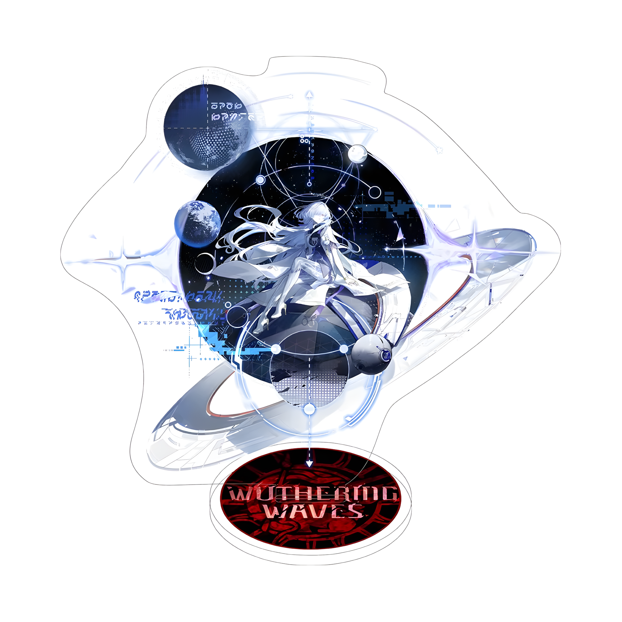 Wuthering Waves Acrylic Stand – Anime Character Display Figure (Augusta / Chisa / Carlotta & More)