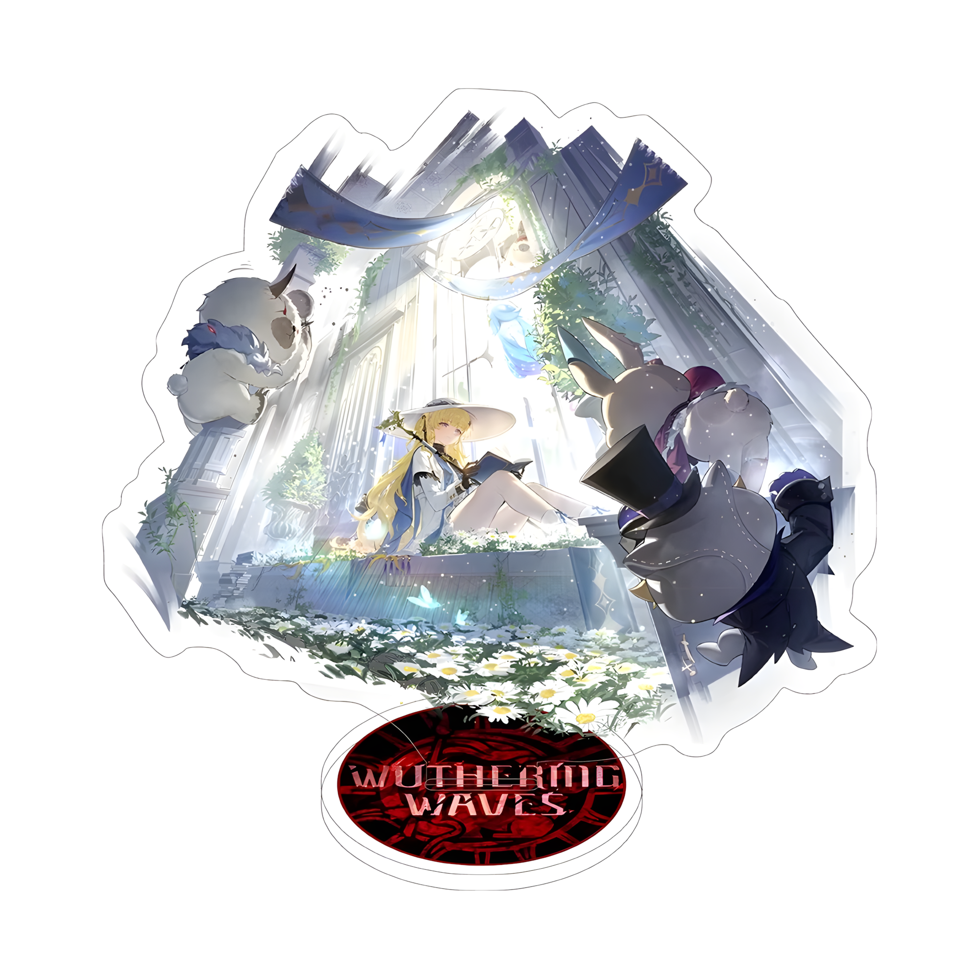 Wuthering Waves Acrylic Stand – Anime Character Display Figure (Augusta / Chisa / Carlotta & More)