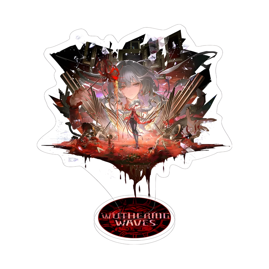 Wuthering Waves Acrylic Stand – Anime Character Display Figure (Augusta / Chisa / Carlotta & More)