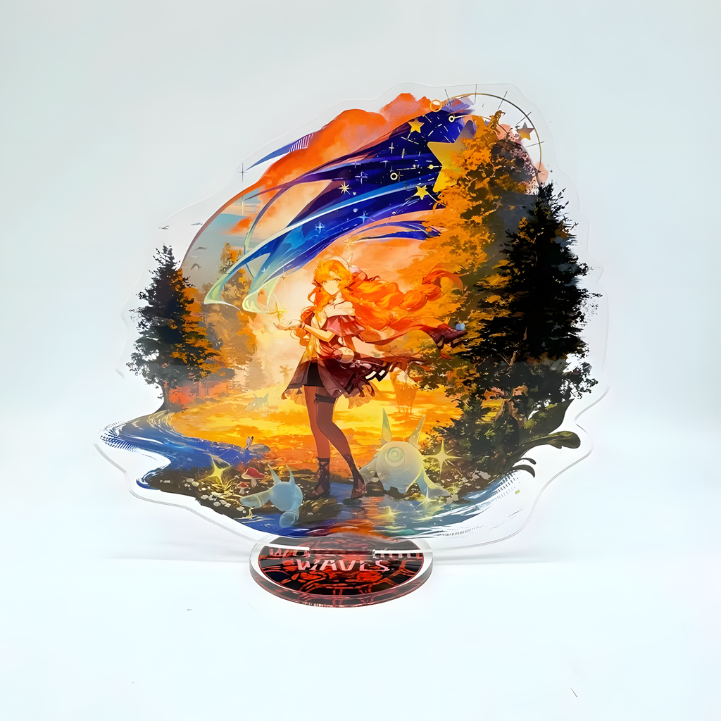 Wuthering Waves Acrylic Stand – Anime Character Display Figure (Augusta / Chisa / Carlotta & More)