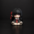 Chisa chibi sitting anime figure 5cm Wuthering Waves cute mini PVC collectible on desk display