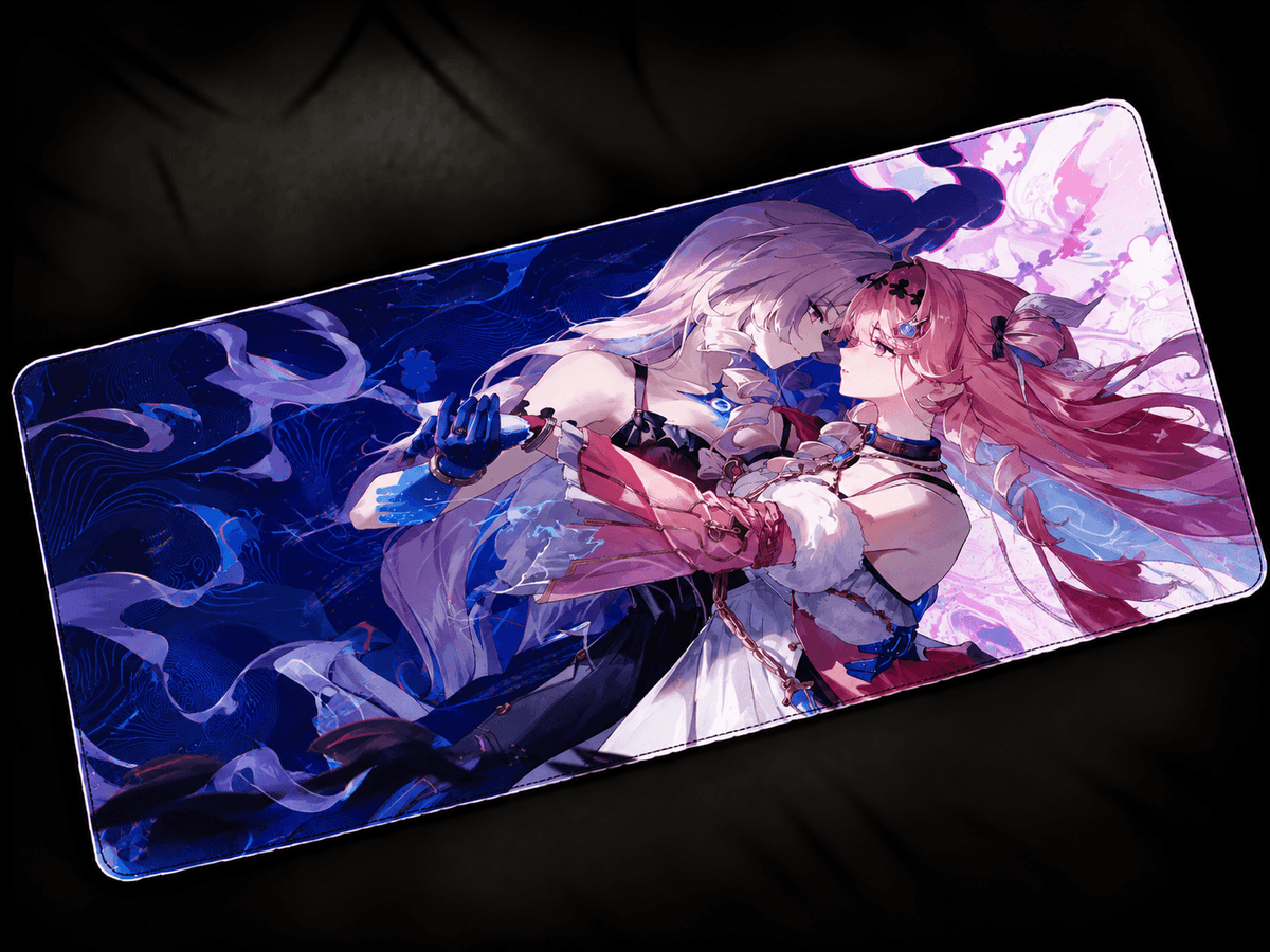 Denia Wuthering Waves anime desk mat colorful XXL gaming mousepad large keyboard pad aesthetic desk setup