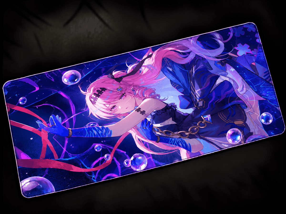 Denia Wuthering Waves anime desk mat colorful XXL gaming mousepad large keyboard pad aesthetic desk setup