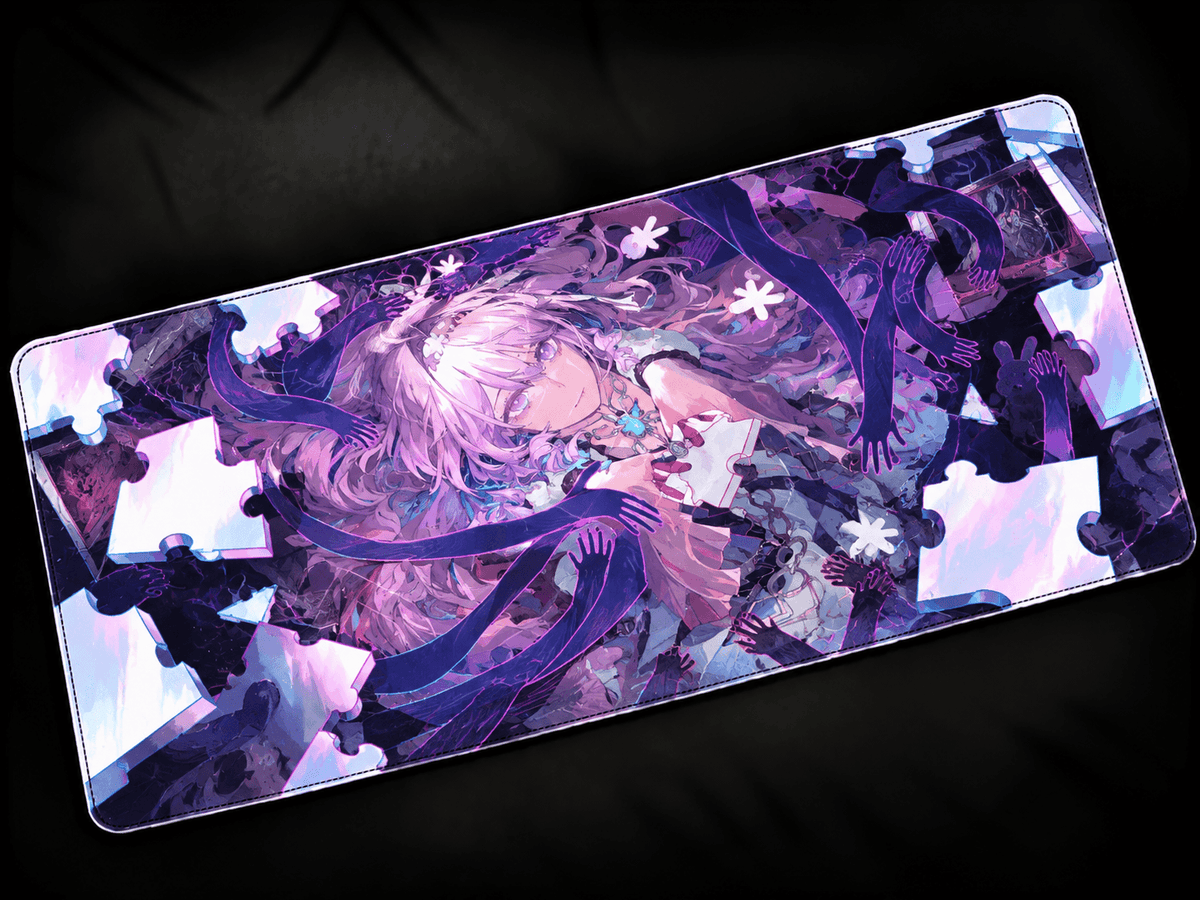 Denia Wuthering Waves anime desk mat colorful XXL gaming mousepad large keyboard pad aesthetic desk setup