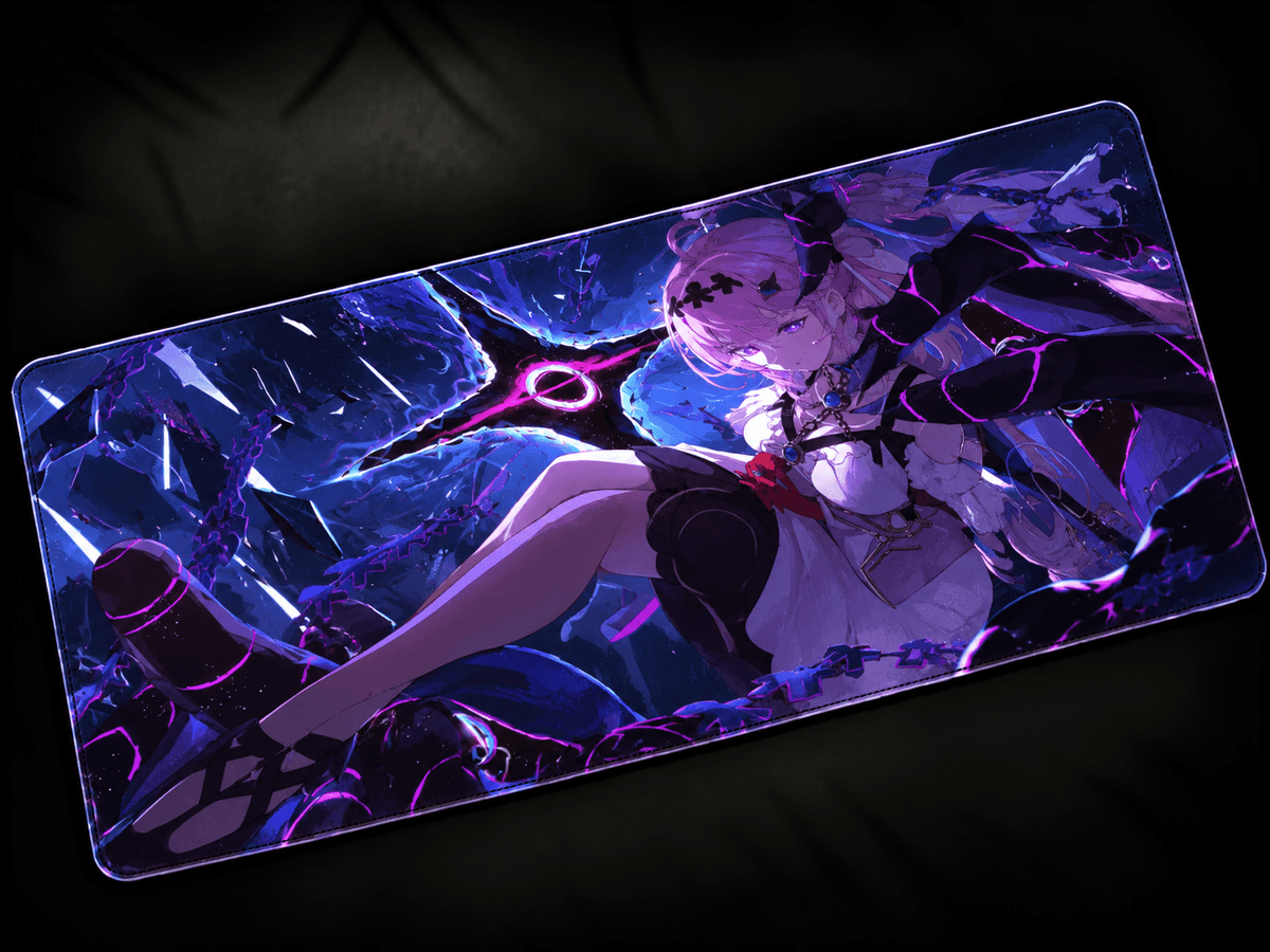 Denia Wuthering Waves anime desk mat colorful XXL gaming mousepad large keyboard pad aesthetic desk setup