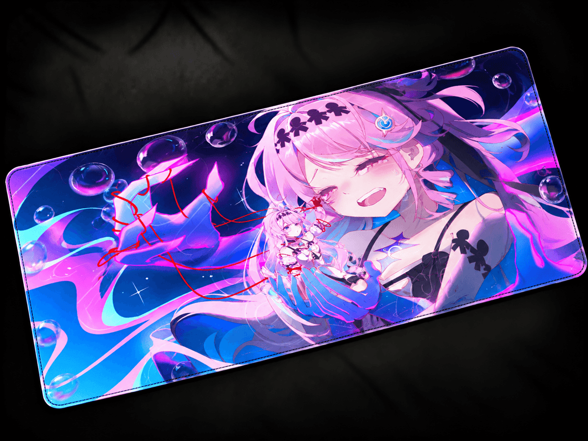 Denia Wuthering Waves anime desk mat colorful XXL gaming mousepad large keyboard pad aesthetic desk setup