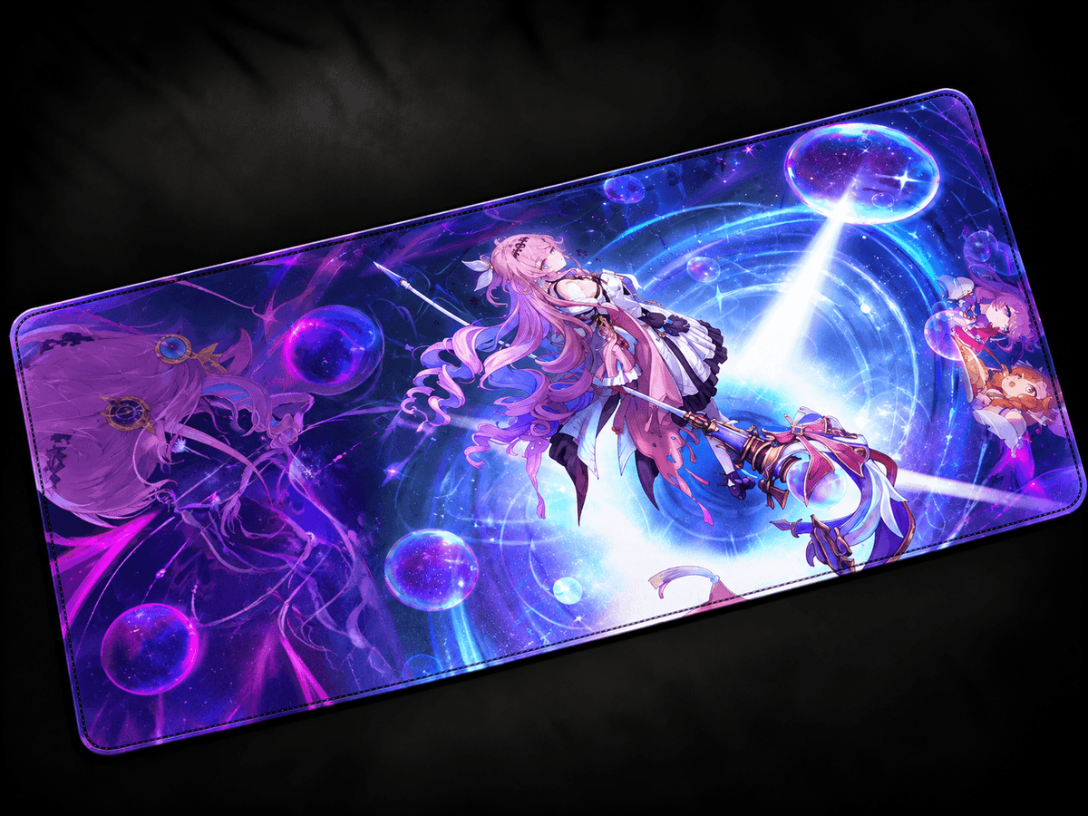 Denia Wuthering Waves anime desk mat colorful XXL gaming mousepad large keyboard pad aesthetic desk setup