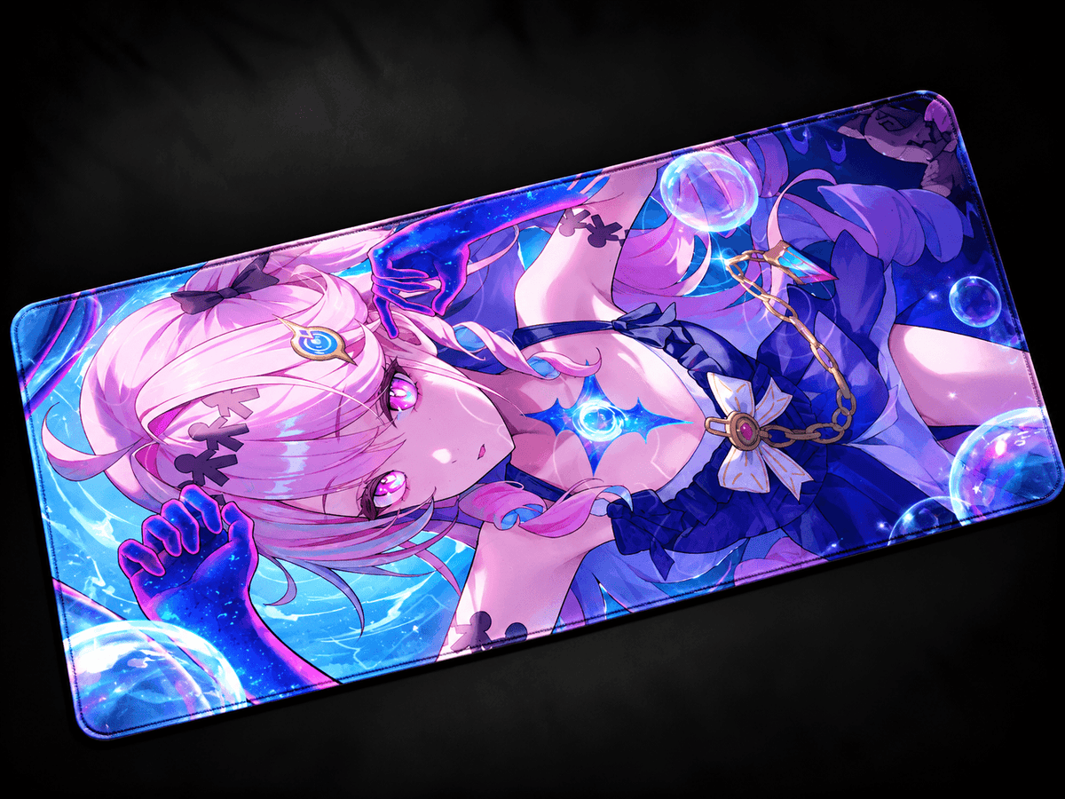 Denia Wuthering Waves anime desk mat colorful XXL gaming mousepad large keyboard pad aesthetic desk setup