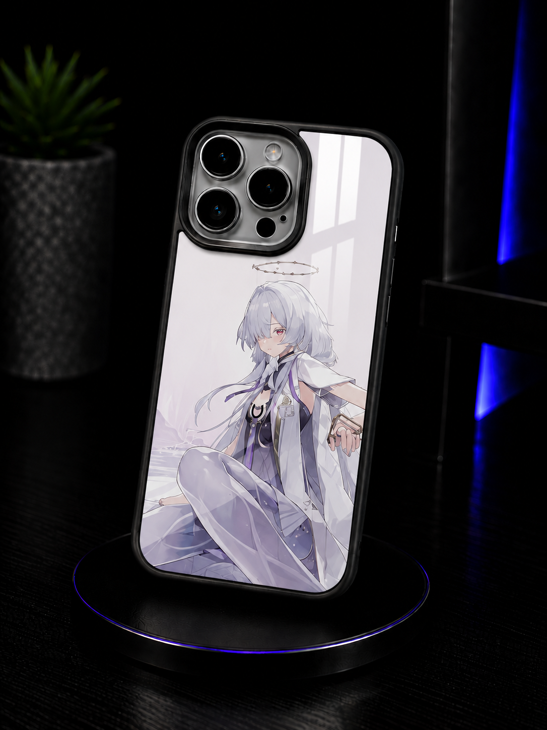 Wuthering Waves Mornye anime iPhone case with MagSafe magnetic design for iPhone 11–16 Pro Max aesthetic cover