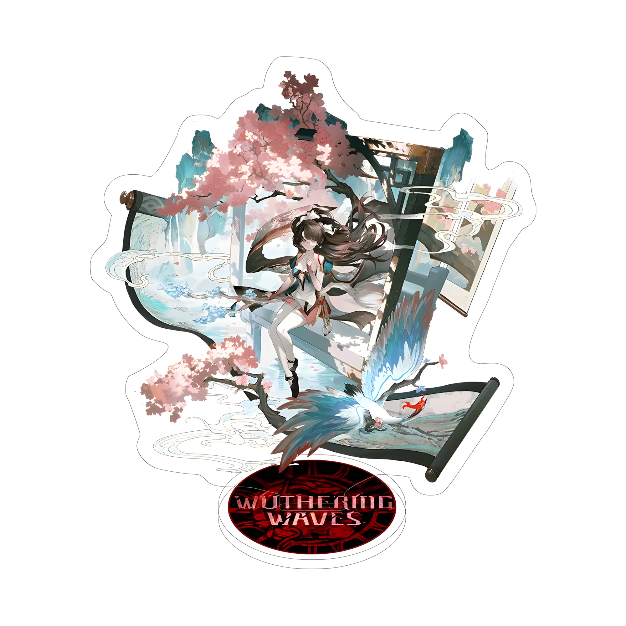 Wuthering Waves Acrylic Stand – Anime Character Display Figure (Augusta / Chisa / Carlotta & More)