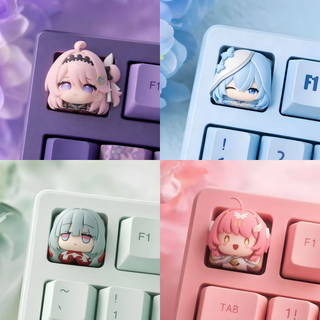 Wuthering Waves Artisan Keycap – Chibi Style Custom Keycap for Mechanical Keyboard (Cute Aesthetic)