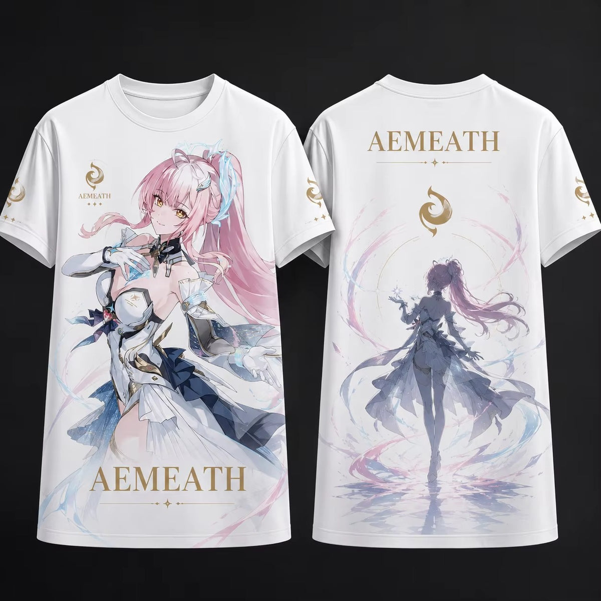 Wuthering Waves T-Shirt – Anime Graphic Tee (Zani, Jinshi, Shorekeeper & More)