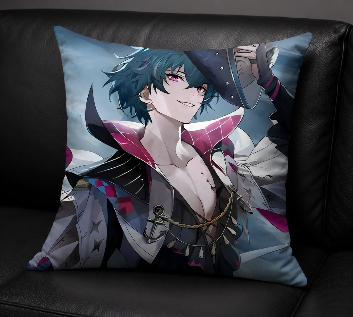 Brant Wuthering Waves Cushion Cover – Soft Plush Anime Pillow Case with Zipper