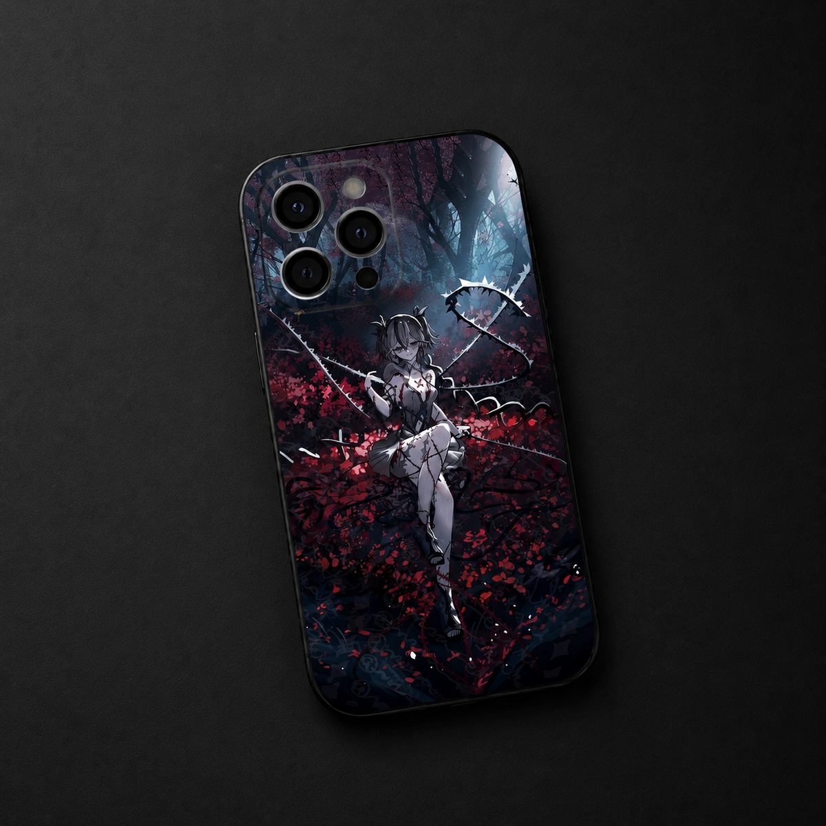 Camellya Wuthering Waves iPhone Case – Aesthetic Anime Glass Cover (Shockproof & Slim Fit)