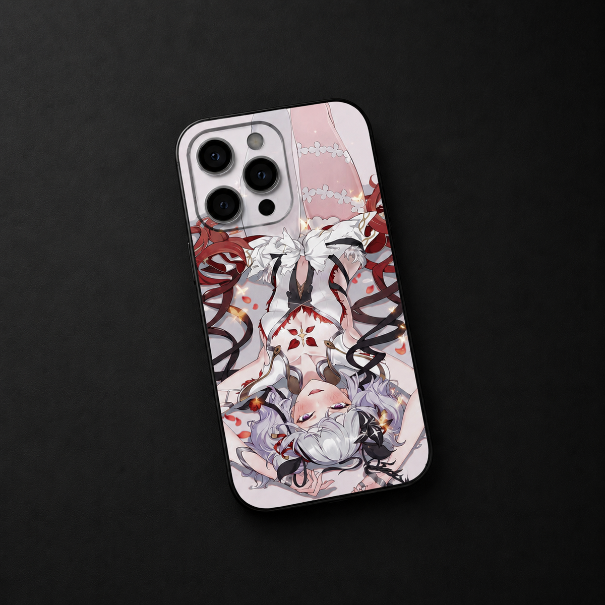 Camellya Wuthering Waves iPhone Case – Aesthetic Anime Glass Cover (Shockproof & Slim Fit)
