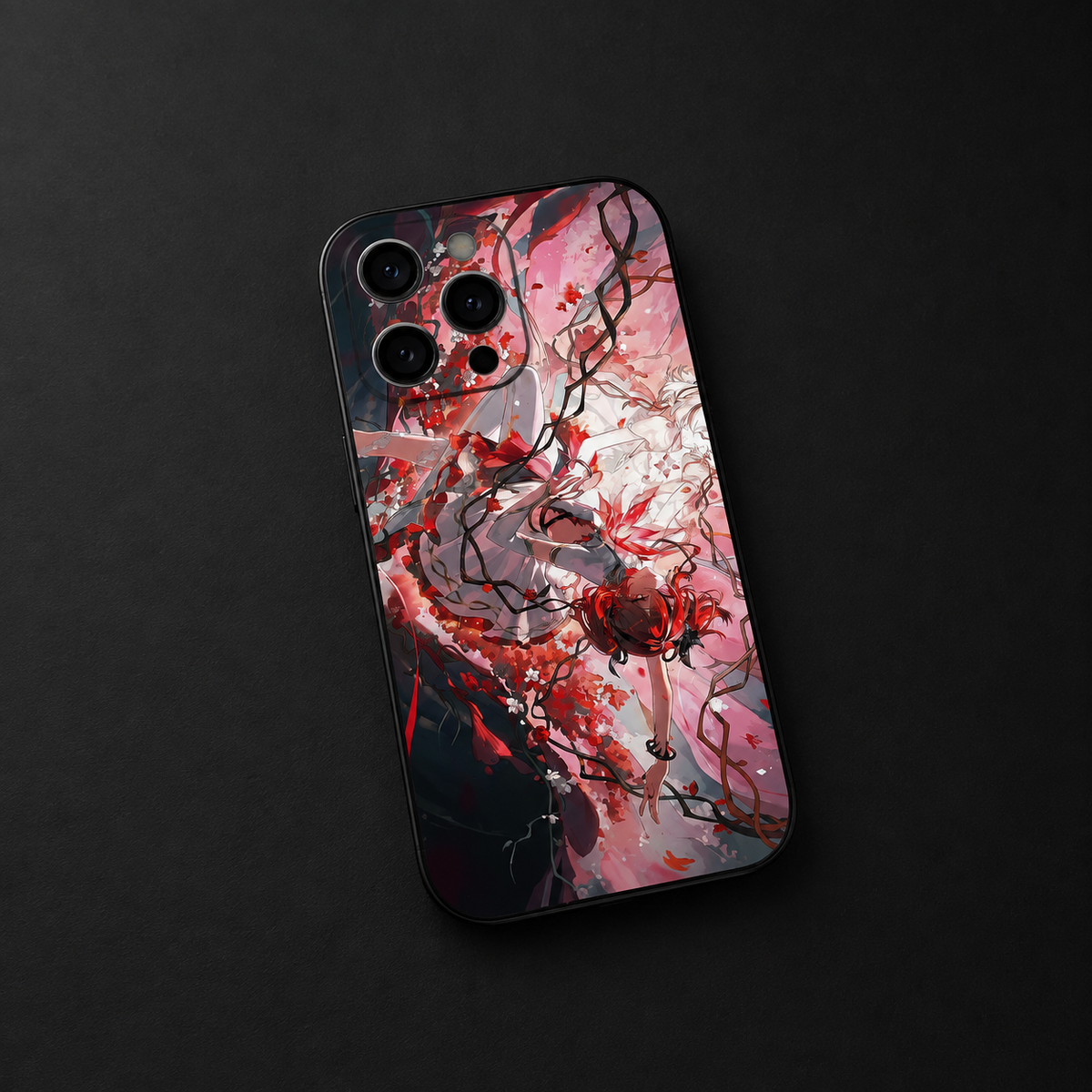 Camellya Wuthering Waves iPhone Case – Aesthetic Anime Glass Cover (Shockproof & Slim Fit)