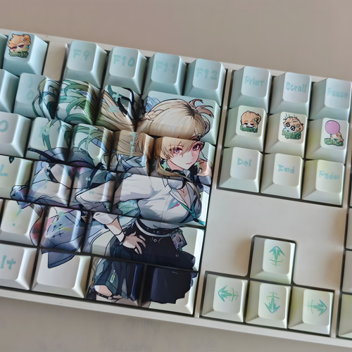 Lynae / Mornye / Chisa Wuthering Waves Keycaps Set – 122 Keys PBT Cherry Profile (Anime Keyboard Upgrade)