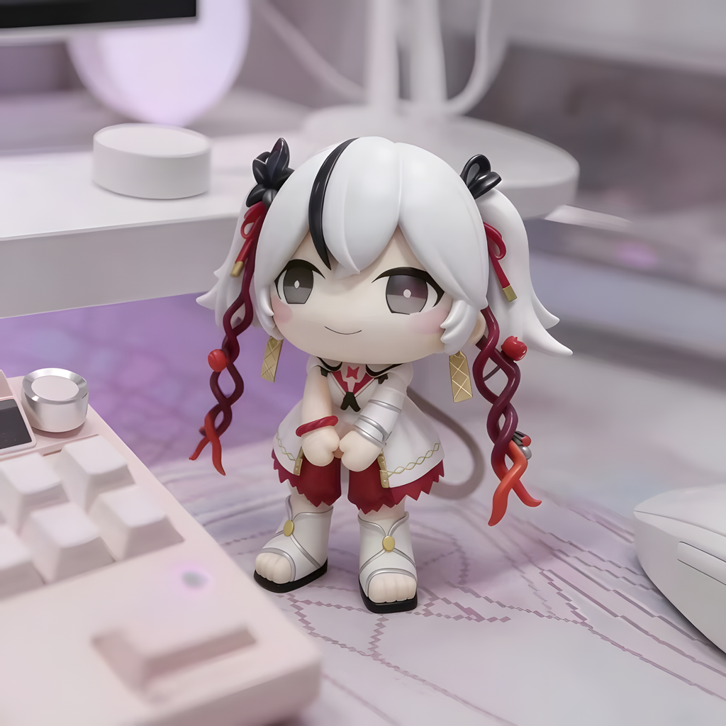 Camellya Chibi Figure – Wuthering Waves Collectible (13cm Anime Statue)