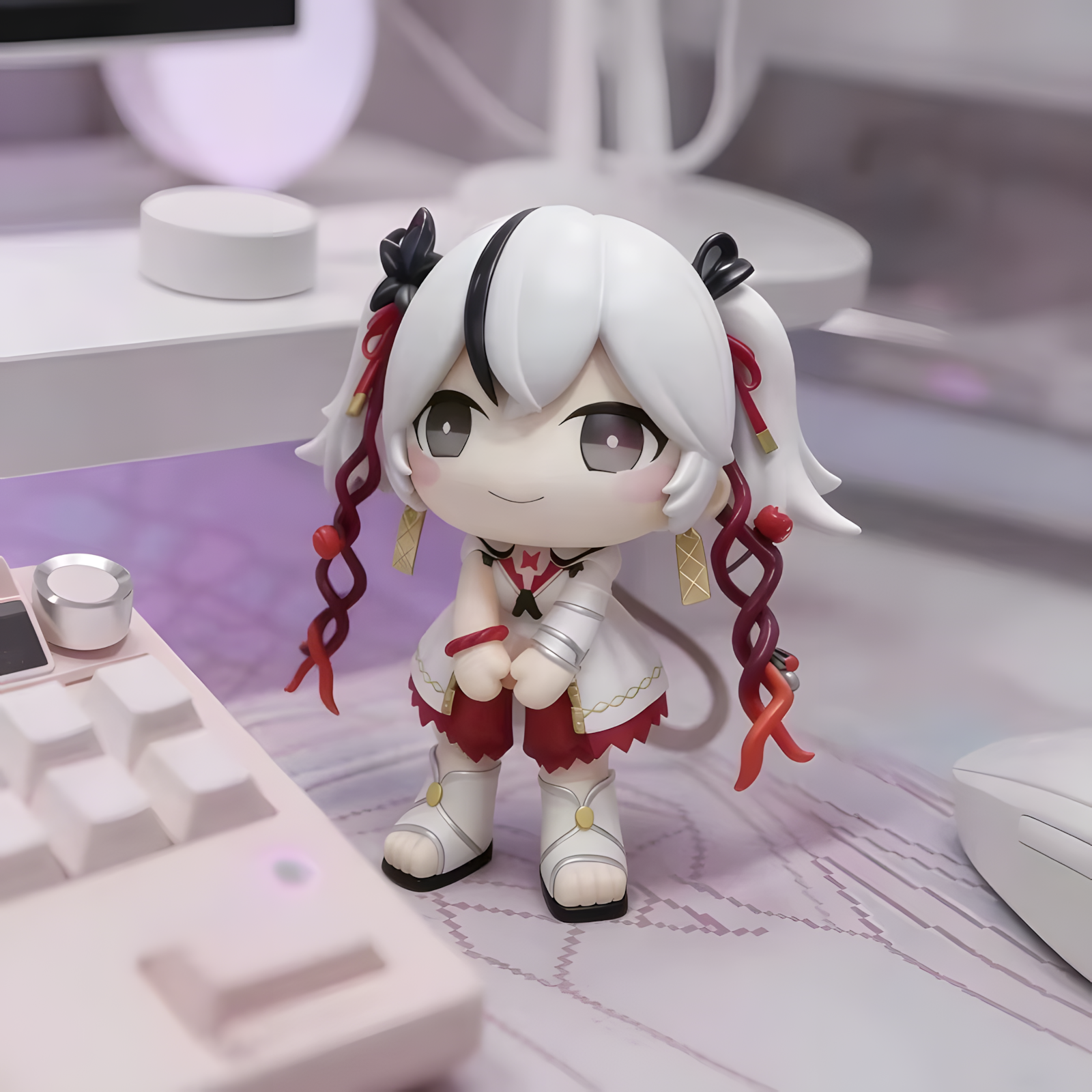Camellya Chibi Figure – Wuthering Waves Collectible (13cm Anime Statue)