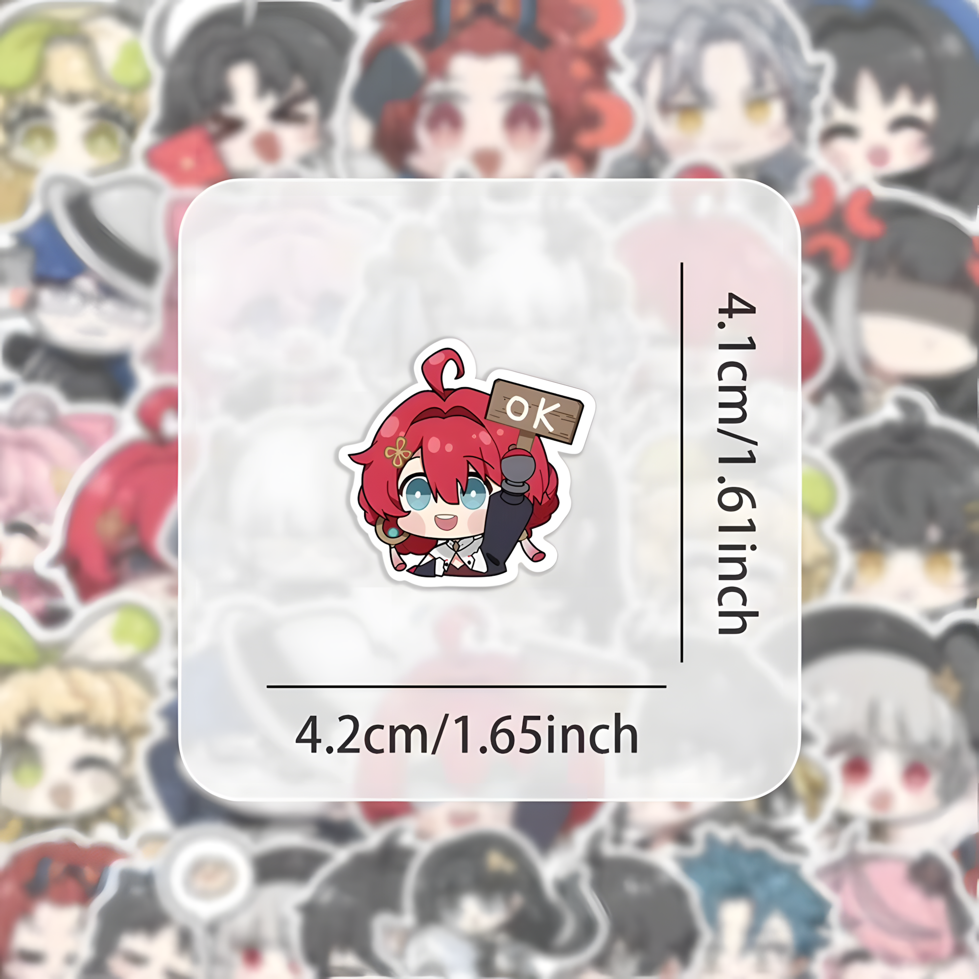 Wuthering Waves Sticker Pack – 10/60PCS Cute Anime Stickers (Waterproof Laptop & Phone Decals)