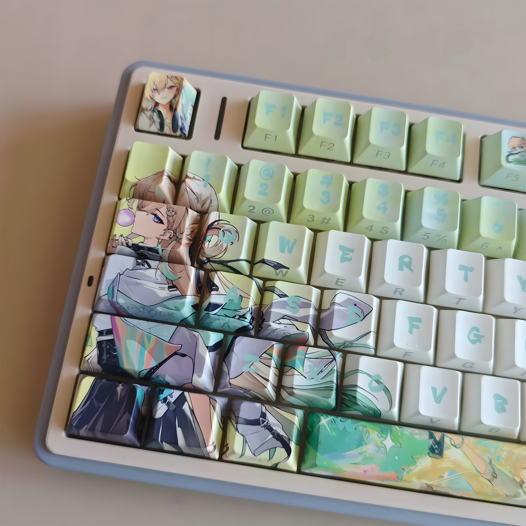 Lynae / Mornye / Chisa Wuthering Waves Keycaps Set – 122 Keys PBT Cherry Profile (Anime Keyboard Upgrade)