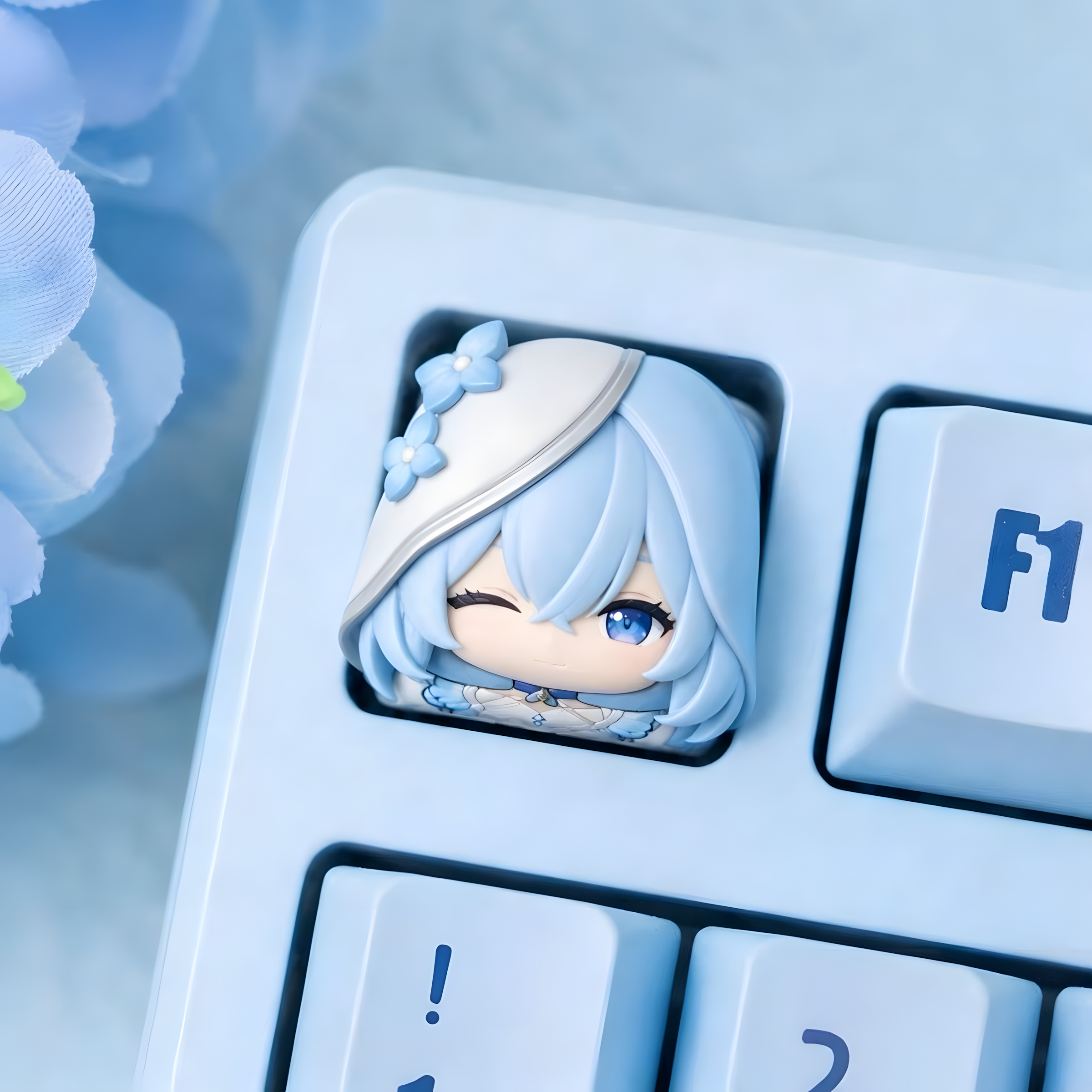 Wuthering Waves Artisan Keycap – Chibi Style Custom Keycap for Mechanical Keyboard (Cute Aesthetic)