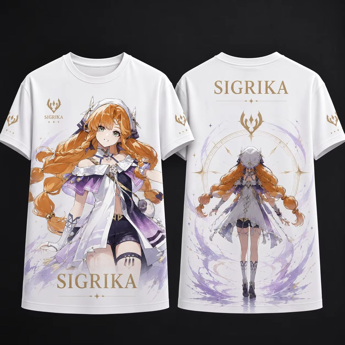 Wuthering Waves T-Shirt – Anime Graphic Tee (Zani, Jinshi, Shorekeeper & More)