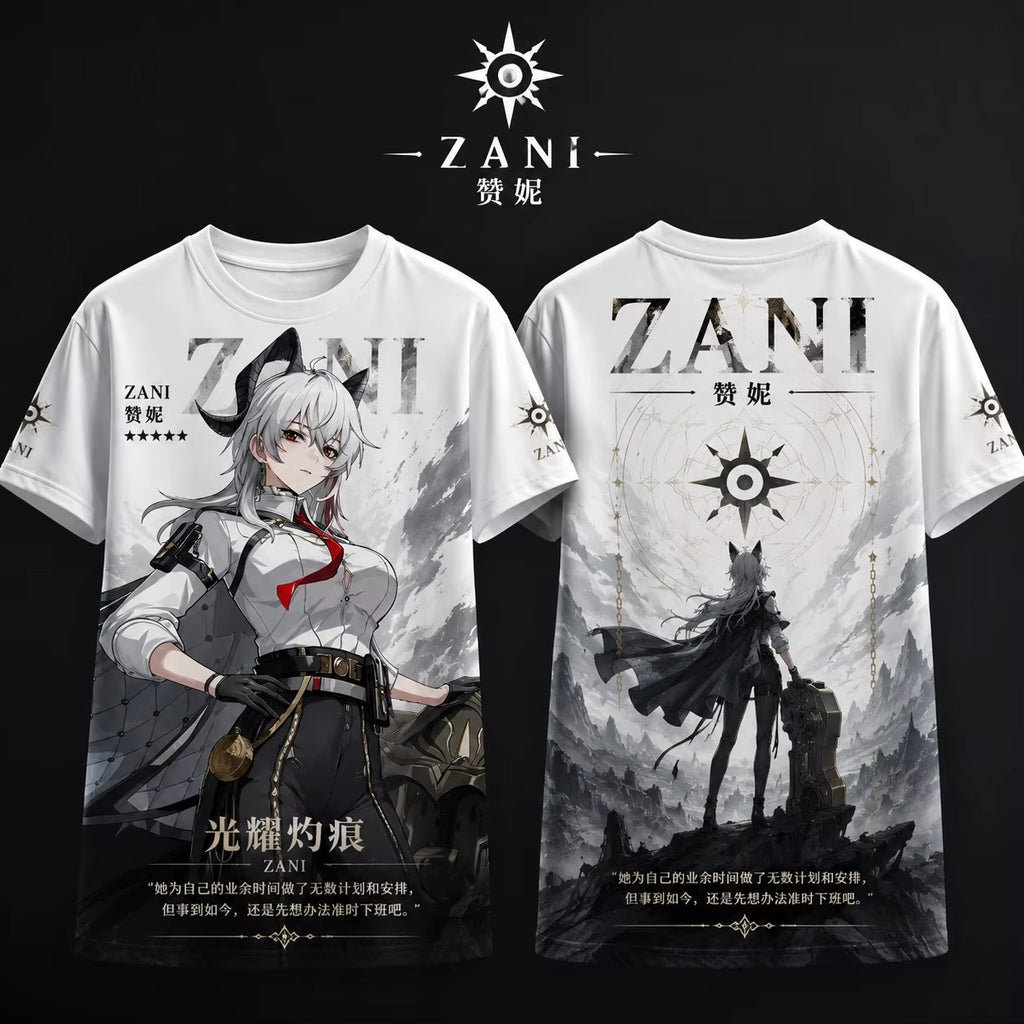 Wuthering Waves T-Shirt – Anime Graphic Tee (Zani, Jinshi, Shorekeeper & More)