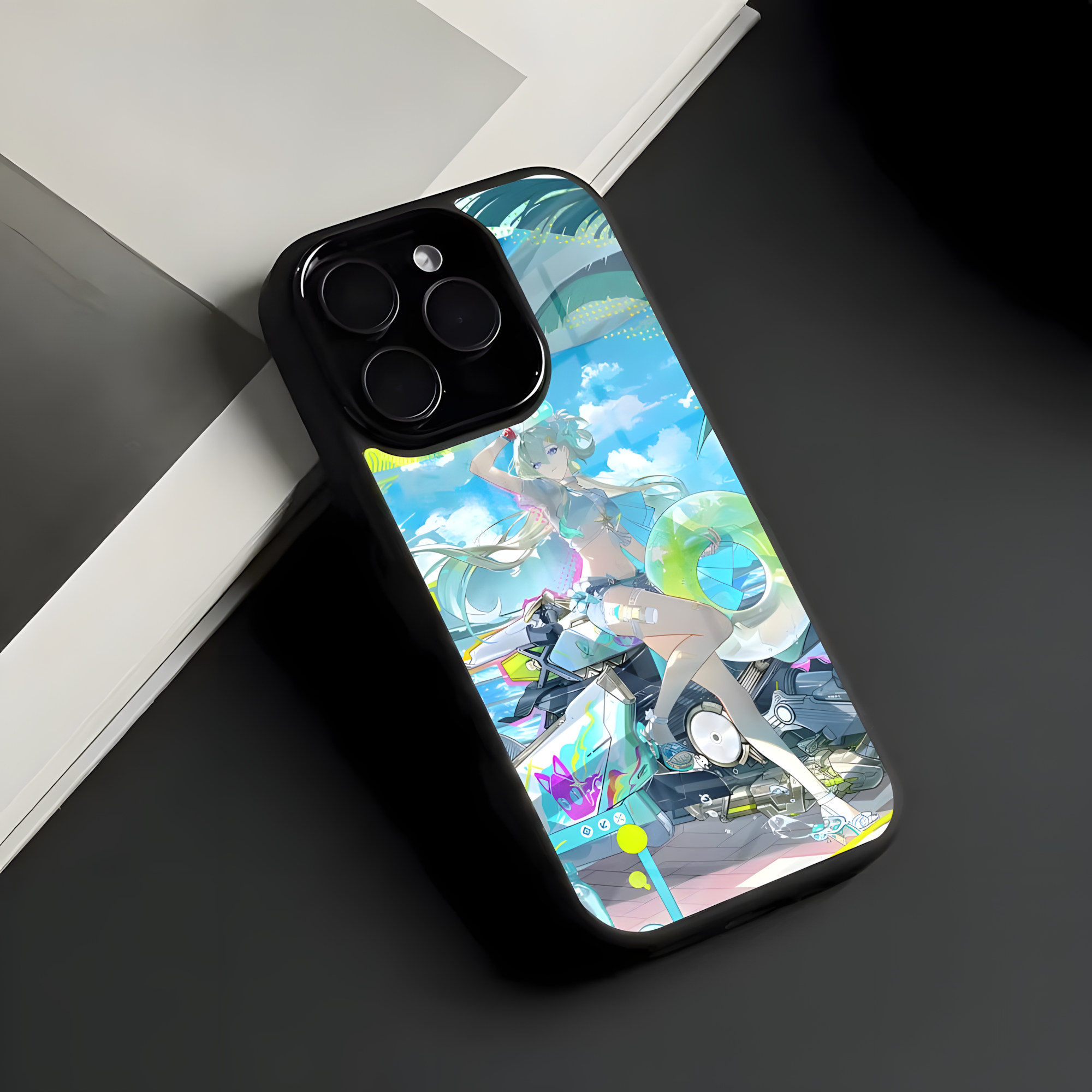 Wuthering Waves Lynae Phone Case – Aesthetic Anime Glass Cover | Shockproof Case for iPhone 12–17 Pro Max