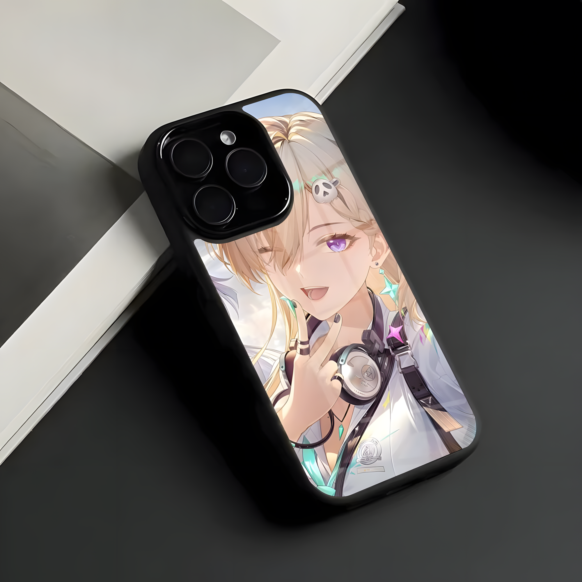 Wuthering Waves Lynae Phone Case – Aesthetic Anime Glass Cover | Shockproof Case for iPhone 12–17 Pro Max