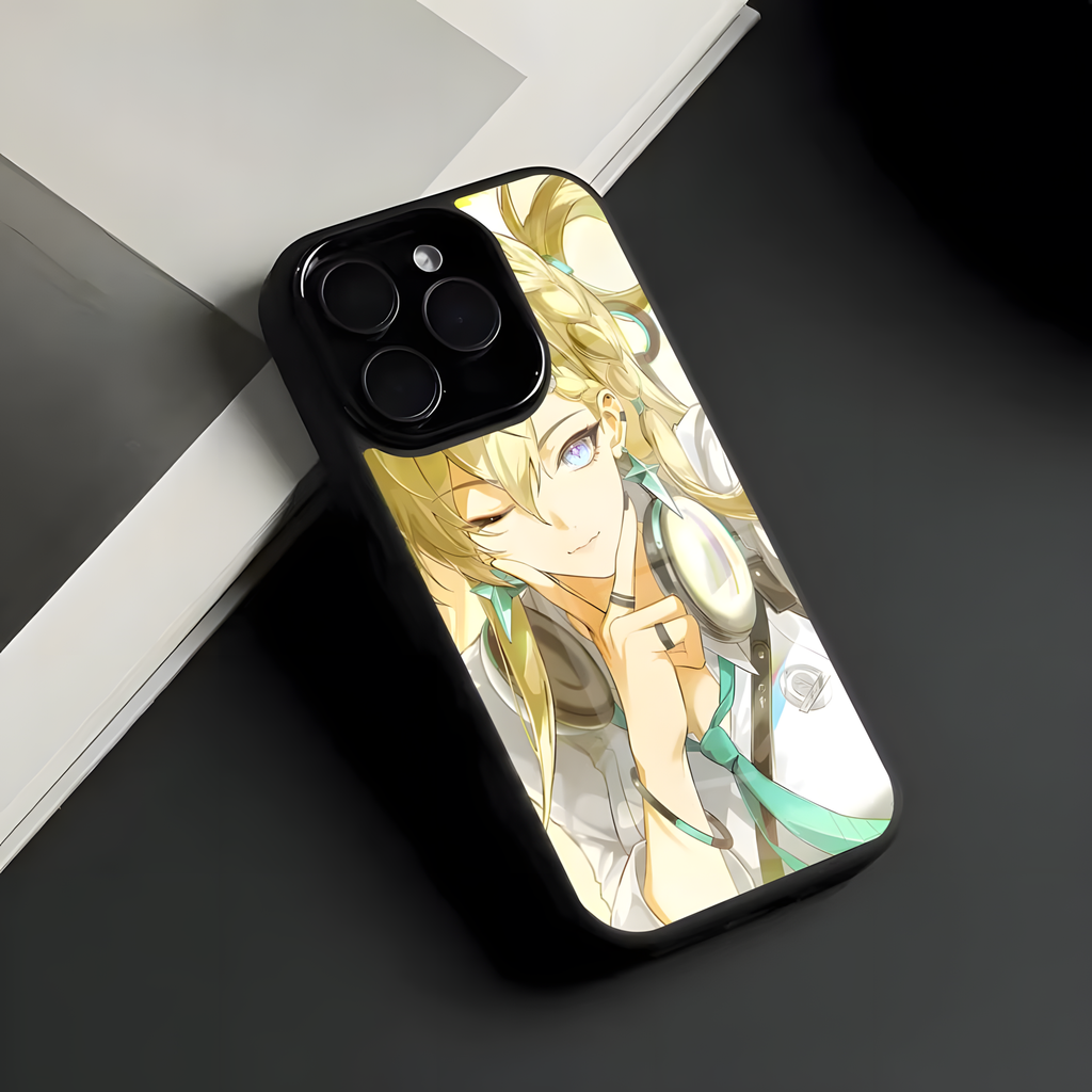 Wuthering Waves Lynae Phone Case – Aesthetic Anime Glass Cover | Shockproof Case for iPhone 12–17 Pro Max