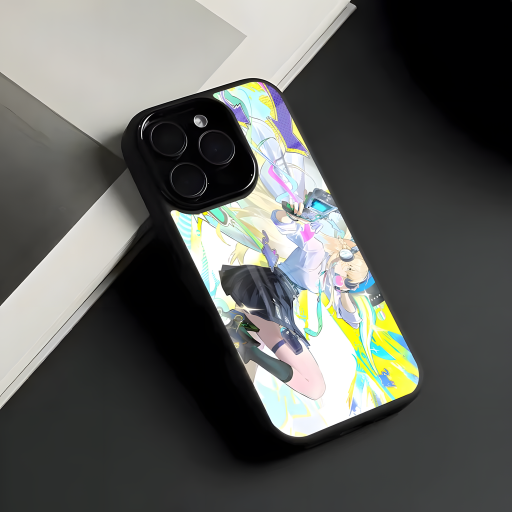 Wuthering Waves Lynae Phone Case – Aesthetic Anime Glass Cover | Shockproof Case for iPhone 12–17 Pro Max