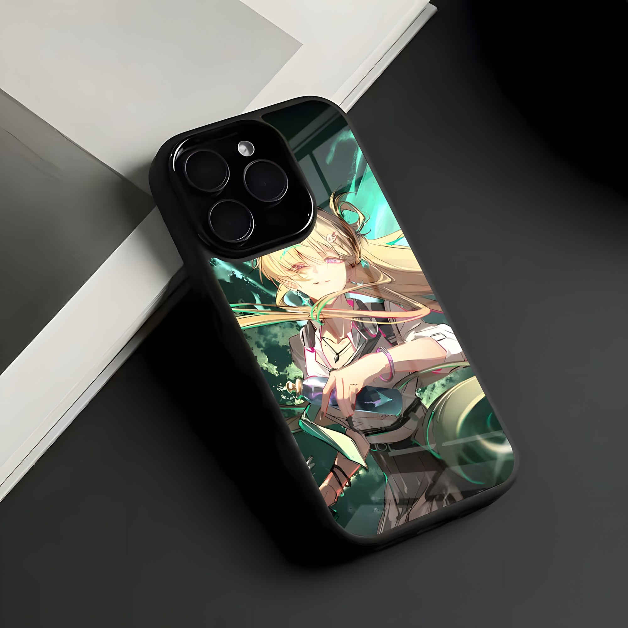 Wuthering Waves Lynae Phone Case – Aesthetic Anime Glass Cover | Shockproof Case for iPhone 12–17 Pro Max
