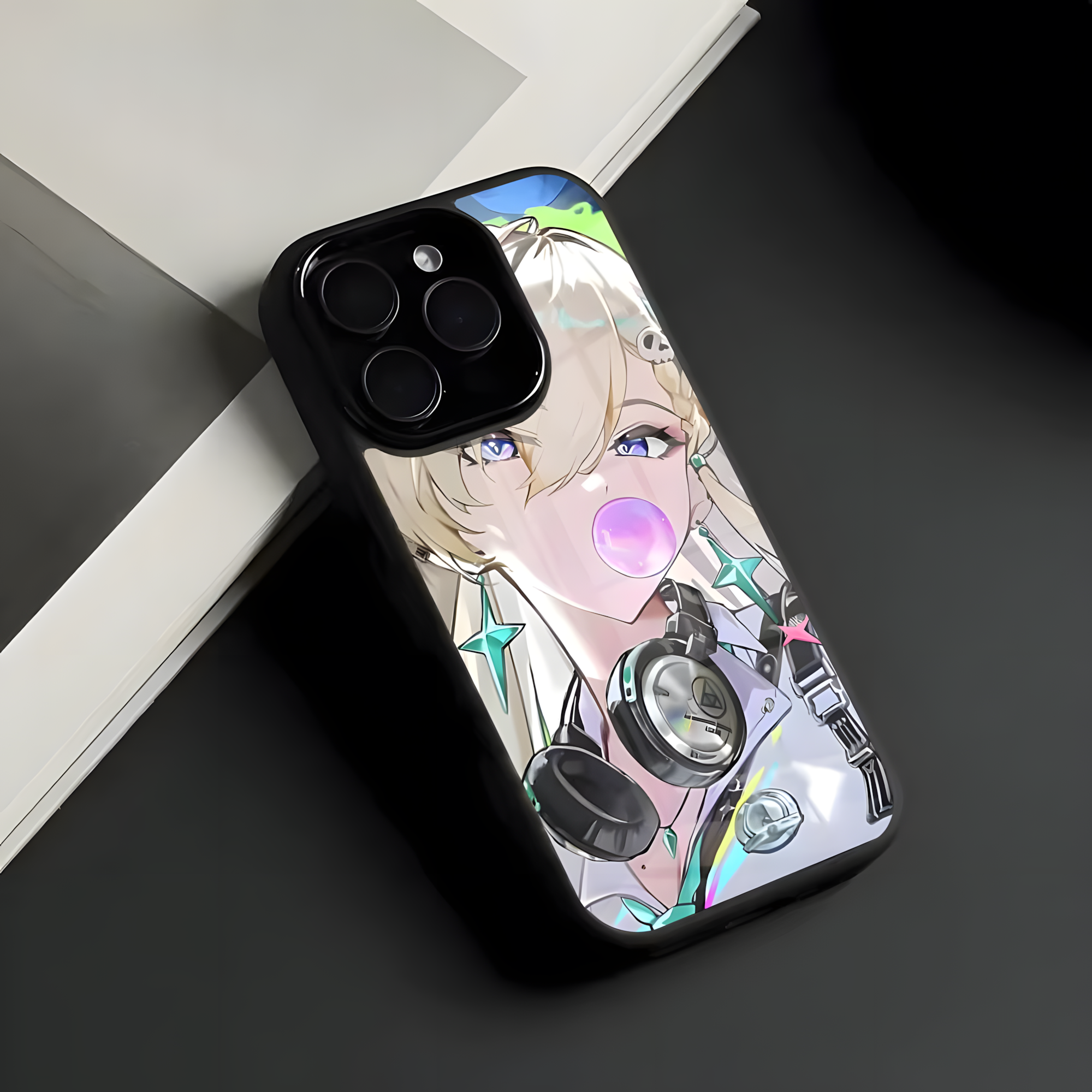 Wuthering Waves Lynae Phone Case – Aesthetic Anime Glass Cover | Shockproof Case for iPhone 12–17 Pro Max