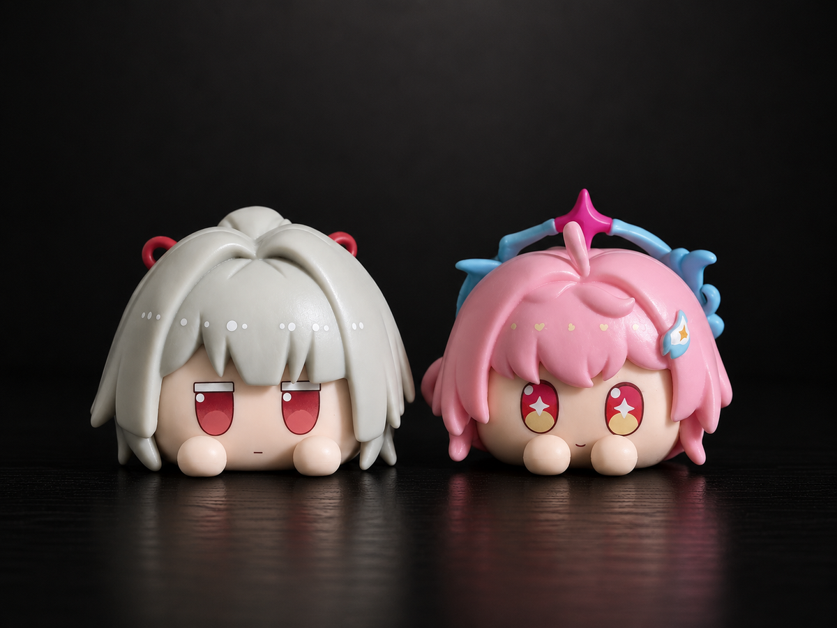 Aemeath Hiyuki chibi dumpling figure 4cm Wuthering Waves cute pink mini anime collectible display