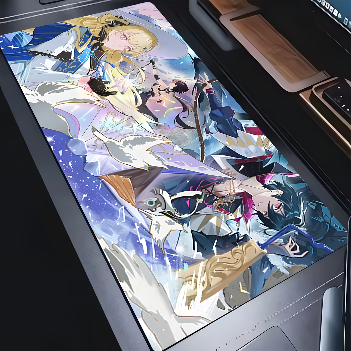 Wuthering Waves Brant Gaming Desk Mat – Large Anime Mouse Pad, Non-Slip Rubber Base, Extended Keyboard & Mouse Pad