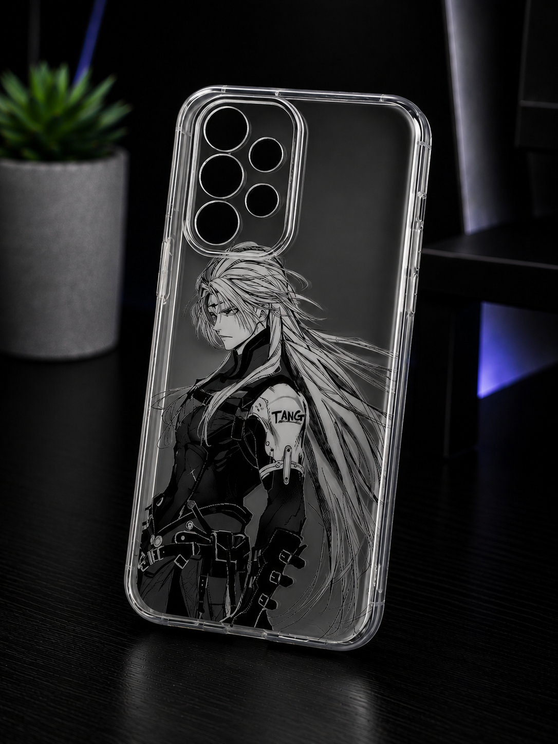 Wuthering Waves Calcharo Phone Case for Samsung – Transparent Anime Cover Shockproof Slim Design