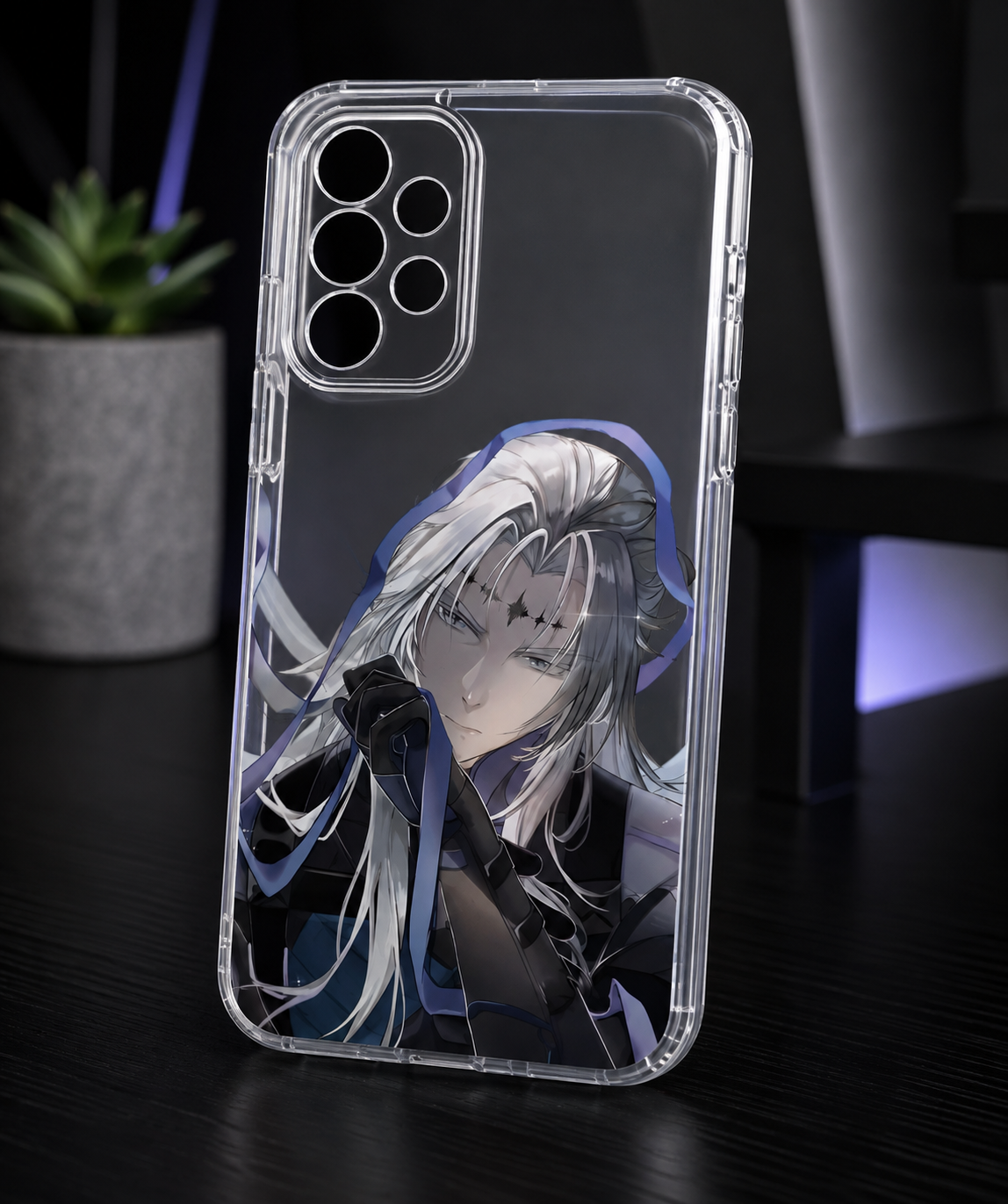 Wuthering Waves Calcharo Phone Case for Samsung – Transparent Anime Cover Shockproof Slim Design