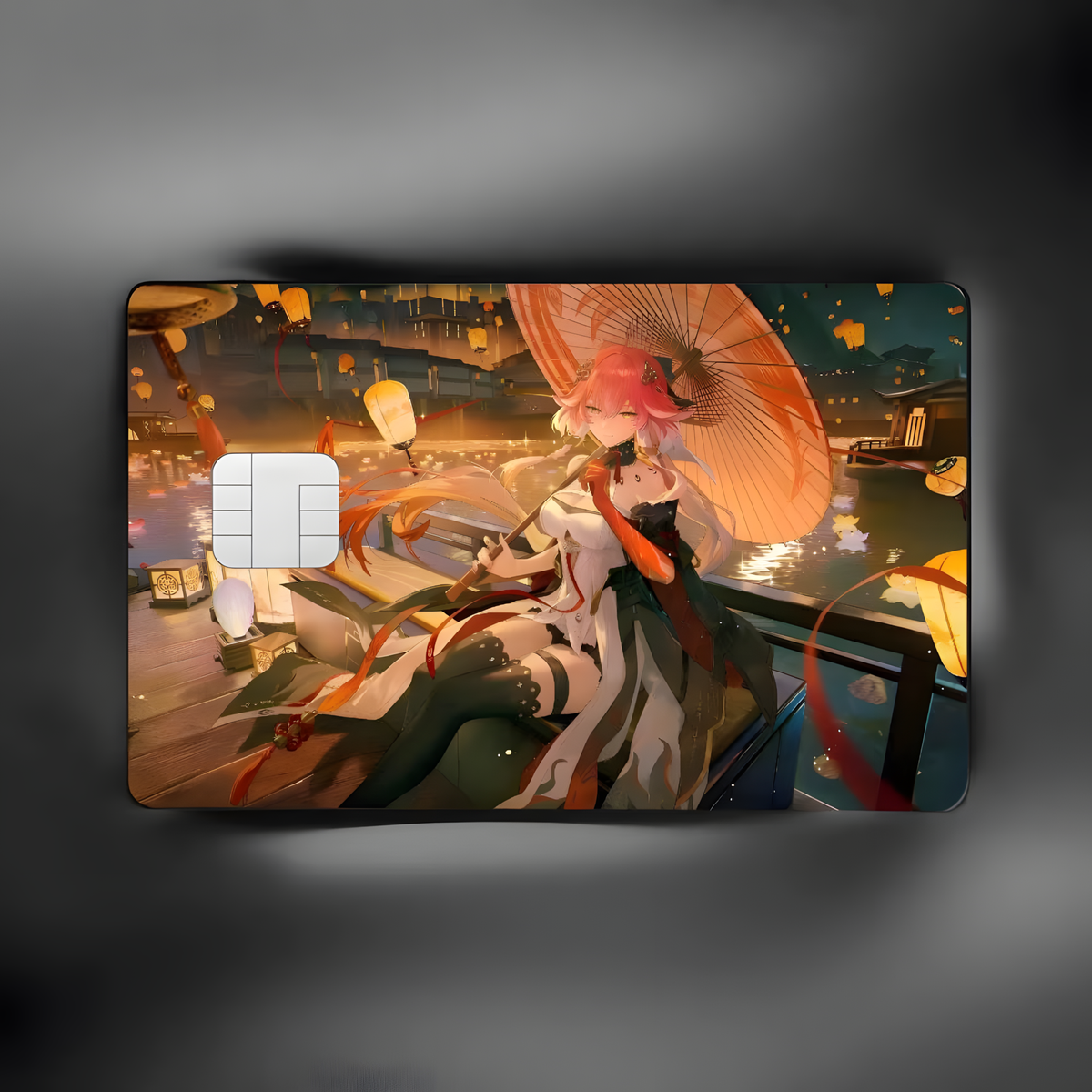 Wuthering Waves Changli anime credit card skin sticker aesthetic card cover design