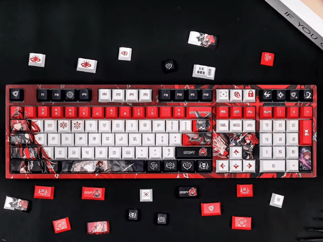 Yinlin Keycaps – Wuthering Waves 128-Key PBT Set (Cherry Profile)